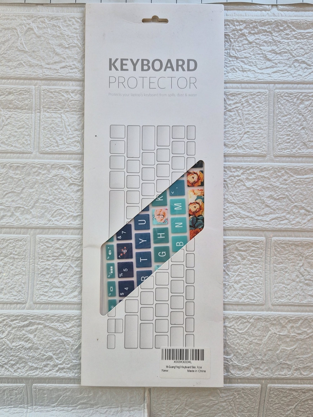 Keyboard Protector Silicone Cover - Teal & Floral